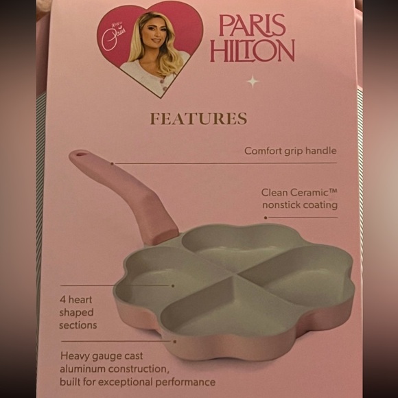 Paris Hilton Pink Heart 8” Fry Pan - Picture 4 of 4